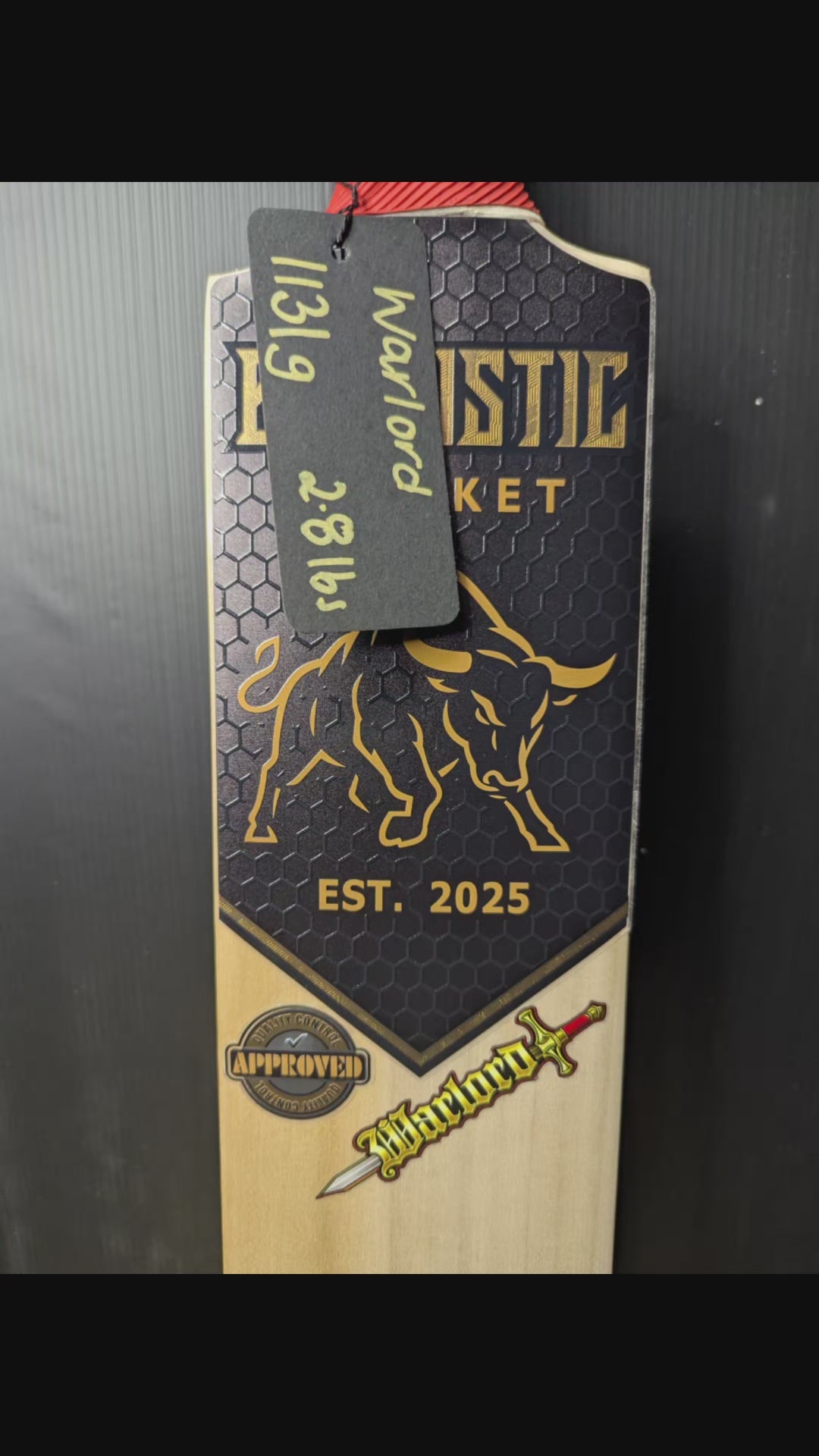 Bullistic Warlord 
Grade 3 English Willow SH 1131g 2.8lbs