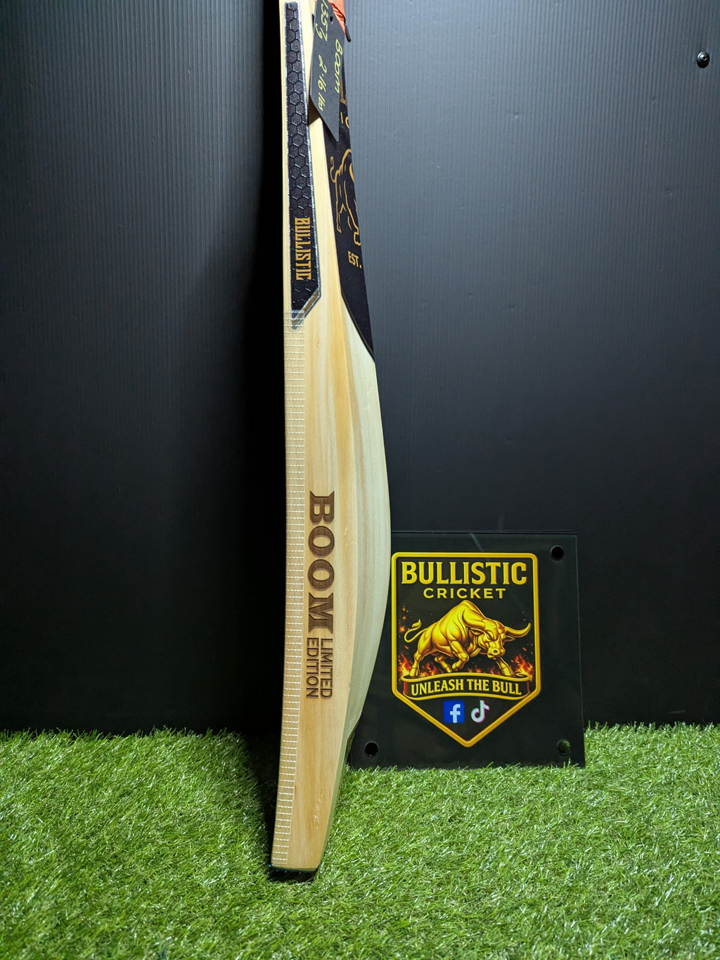 🏏 Bullistic BOOM Retro Grade 2 English Willow Cricket Bat 3lb 0oz 👀 1357g