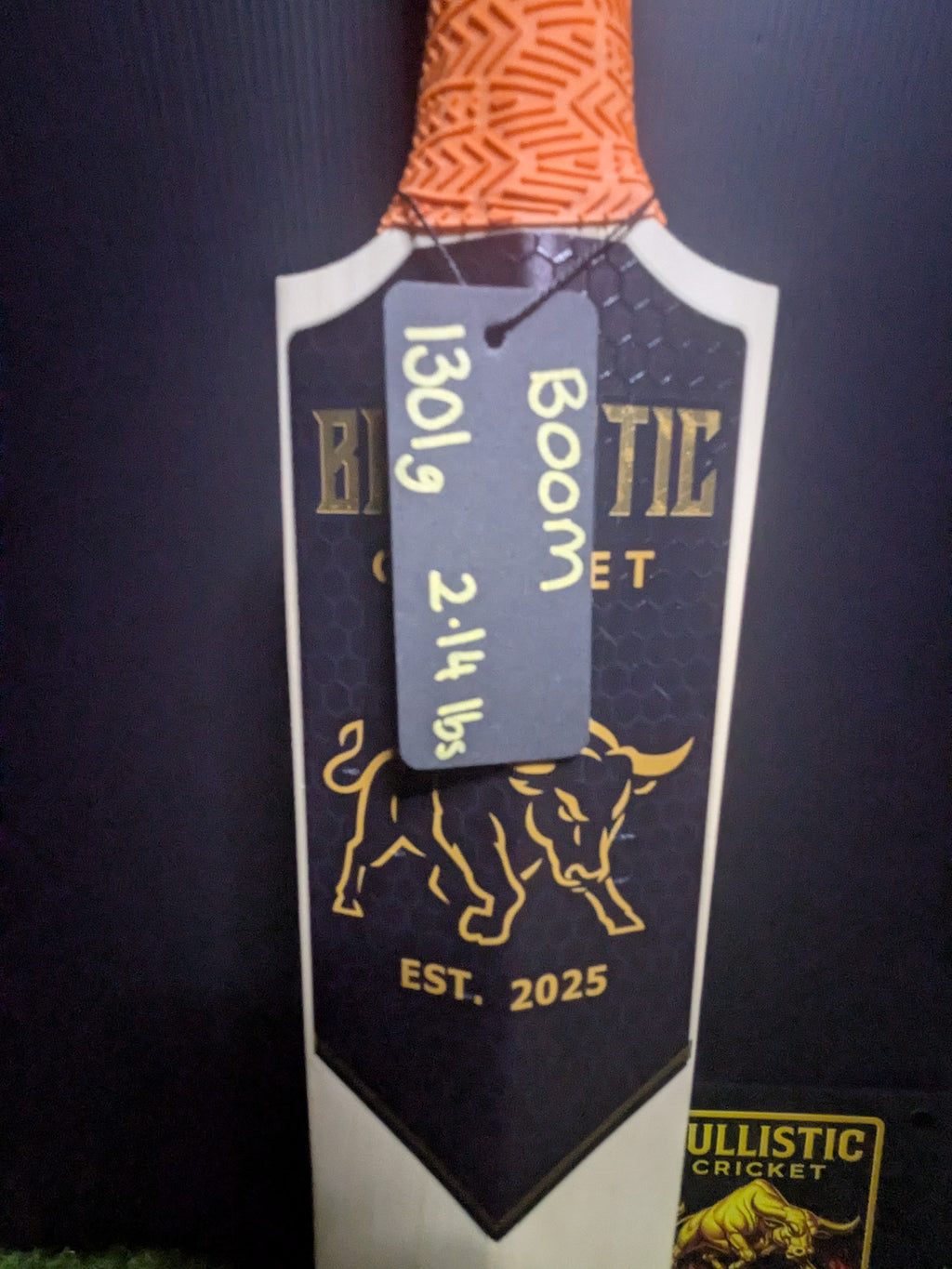 Bullistic BOOM Retro English Willow Cricket Bat 1301g - Grade 2 SH