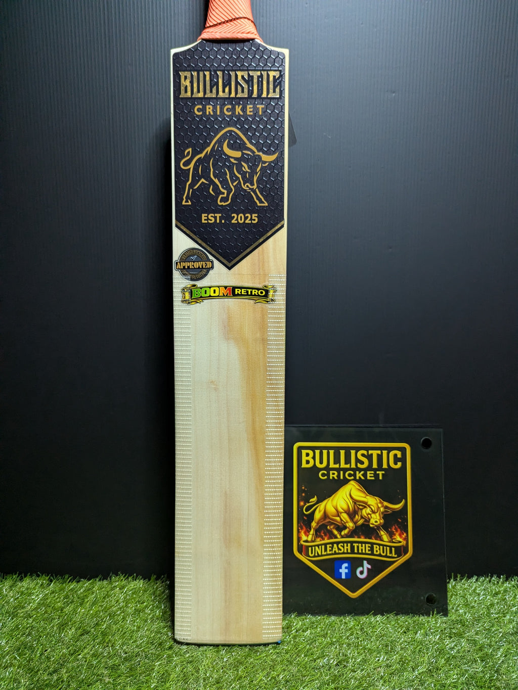 🏏 Bullistic BOOM Retro Grade 2 English Willow Cricket Bat 3lb 0oz 👀 1357g